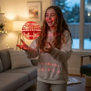 Lumisphere Hand-Controlled Action Orb with LED Light Features