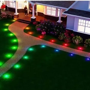 Smart RGB LED Landscape Light With App Control and Remote- 10 pack