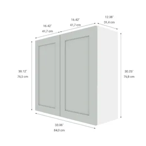 Eklipse RD-HG33-GT Wall Cabinet 33″ 2 Door Angelite
