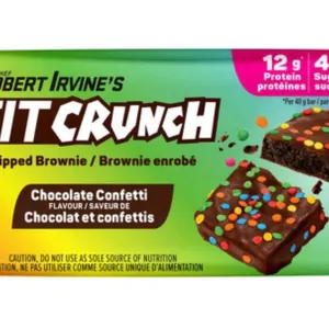 Chef Robert Irvine’s Fit Crunch Chocolate Confetti Dipped Brownie, 18 Count