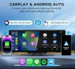 Portable Car Player with CarPlay, Android Auto, and MirrorLink Support