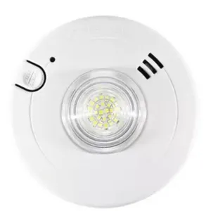 BRK Slim LED Strobe 120V Wire-In Smoke Alarm with 10-Year Battery