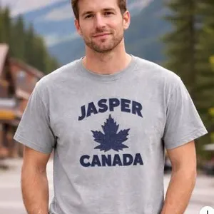 Gildan Heavy Cotton XL Jasper Canada Gray T-Shirt