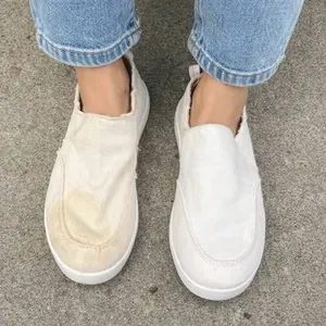 Vionic Beach Malibu CRM Canvas Slip-On Shoes, Women’s Size 8 US