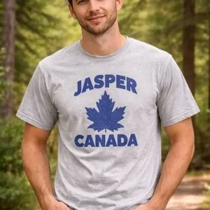 Gildan Heavy Cotton Jasper Canada T-Shirt, Size Medium, Gray