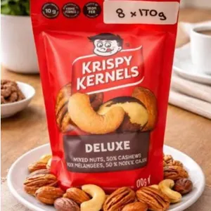 Krispy Kernels Deluxe Mixed Nuts 8 x 170g Pouches