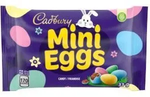 Cadbury Mini Eggs 33g Sachets, 48-Pack Case