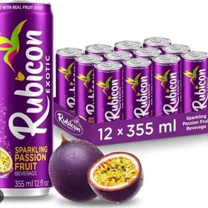 Rubicon Exotic Sparkling Passion Fruit Beverage 12 x 355mL Cans