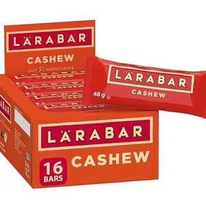 Lot of 2 Cases LARABAR Cashew Bars 16 Count, 48g Each