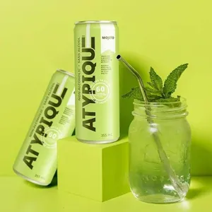 Atypique Mojito Non-Alcoholic 12 x 355 mL Cans