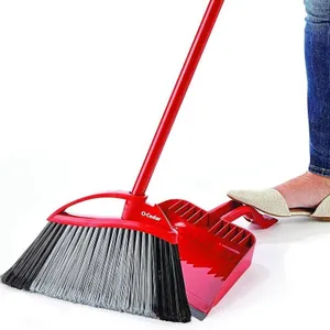 lot of 2 – Vileda Brooms, Dustpan with Step-On Design