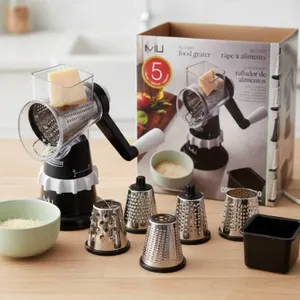 MIU Rotary Food Grater with 5 Interchangeable Blades