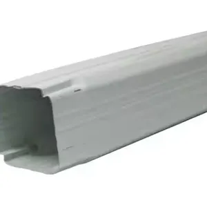 White Galvanized Steel Square Downspouts,  17 Lengths – aprox 10 foot lengths