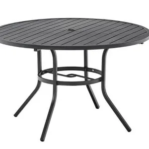 Landon & Co. Dining Table with Matte Black Powder Finish