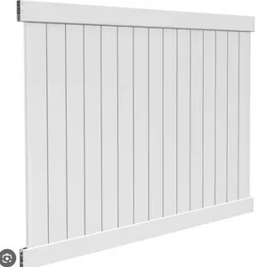 Barrette Outdoor Living 6′ x 8′ Vinyl Privacy Fence Panel Kit with 5.5″ R