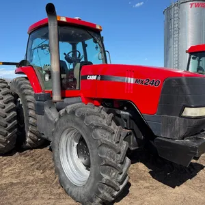 2002 Case IH MX240 Magnum FWA Tractor, Big 1000 Pto, Trimble GPS w/ EZ Steer Motor, 7608hrs, Shedded S/N JJA0706747 * Clean, cared for & field ready u