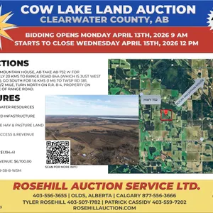 Cow Lake  Land Auction