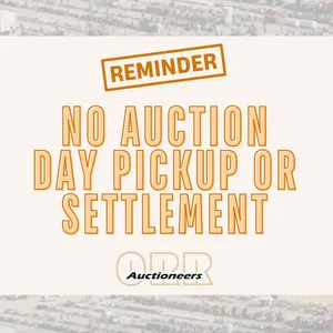 No Auction Day Pickup or Settlement
