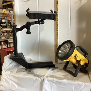 LARGE FLASHLIGHT ON STAND & RAM TOUGH TRAY