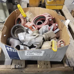 Box of Brass Valves, Fittings & Grooved Couplings
 UNRESERVED