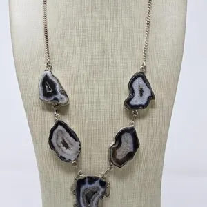 Agate Geode Sliced Necklace