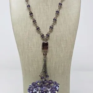 Amethyst Style Necklace Lot