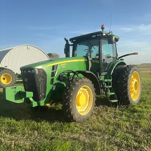 2010 John Deere model 8225 R MFD tractor, four hydraulics, factory three point, 380/90/R50 duals, (80%) factory weights, fenders, highly maintained, 2