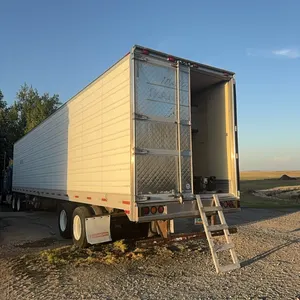 1996 sprayer trailer, 48’, fully equipped with three mixing cones, two pumps, hoses , four- 1650 gallon poly tanks, fully plumbed, complete sprayer se