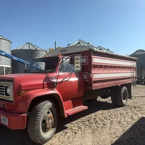 Chevy C60 Custom Deluxe grain truck, roll tarp, ￼ swing out end gate, ￼single axle, 4+2, 350 gas engine, steel box and hoist with steel floor, ￼48,474