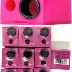 10 New Annabelle 3-in-1 Sharpeners, Cosmetic Pencil Sharpeners, Ultra-Sharp Blades, Includes Removable Adapter for Larger Pencils, Perfect for Eye and