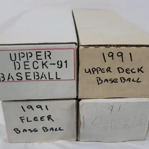 1991 MLB Baseball Trading Card Sets . 1991 Fleer , 1991 Donruss Ser.1 & Ser.2 , 1991 UD Base Set & 1991 UD Base & High Set . All Sets appe