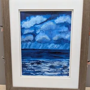 Framed Watercoloured Handcrafted Painting by