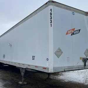53FT Tandem Axle Van Trailer. DAMAGED ROOF,