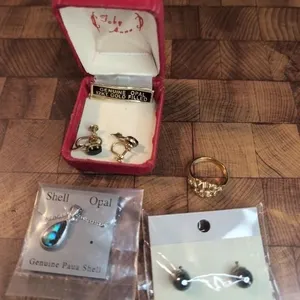 New necklace, new earrings, 12kt gold filled