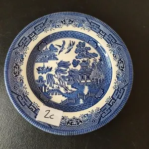 Churchill England Blue Willow desert plates 4