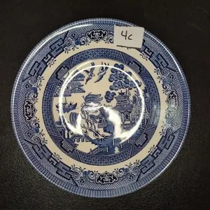 Churchill England Blue Willow 4 bowls