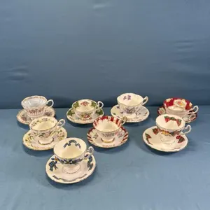 (8) CUPS & SAUCERS