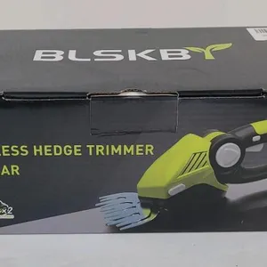New - Blskb 2-in-1 Cordless Hedge Trimmer w/Two (2) 20v Batteries & Fast Charger 2 in 1 Grass Trimmer & Bush Trimmer Battery Powered . Retail 