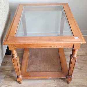 Vintage Mid-Century Rectangular Top Wood Table