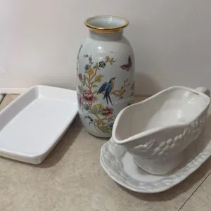 Portugal Vase & Serving Pieces Lot