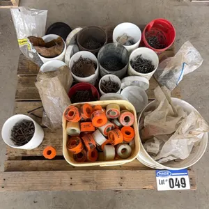 Pallet Lot; Thread Tape, Nails, Screws, Fasteners