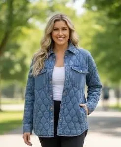 Pepe Jeans Quilted Denim Jacket LG/G with Tag