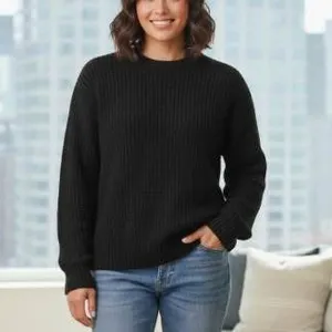 Gap Medium Black Knit Sweater Long Sleeve Pullover