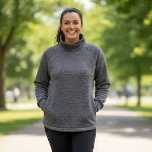 Bench Women’s Grey Pullover Sweater, Size Large