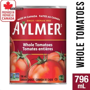 Aylmer Whole Tomatoes 8 Cans x 796 mL Each