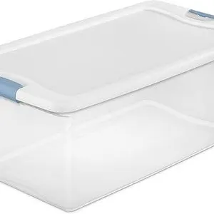 Sterilite 3 Bins With Latching Lids, 106 Qt (100 L) Each
