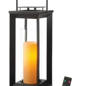 GTX Indoor/Outdoor Pillar Candle Lantern with Remote Control