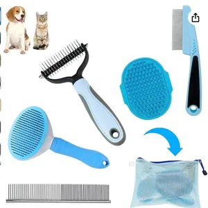 Dog Grooming Brush Shedding Kit – Dog Brush for Long Haired Dogs Short Haired Dogs, Dematti