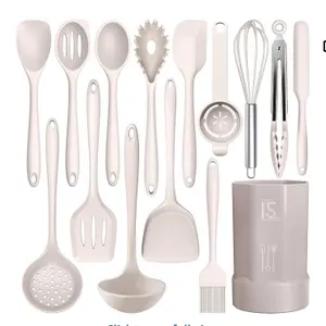 Silicone Cooking Utensils with Heat Resistance and BPA-Free Material