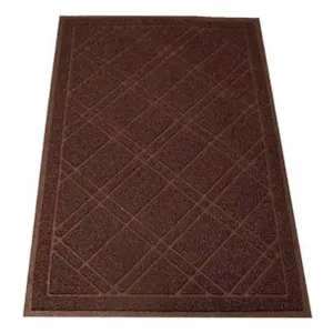 Brown SlipToGrip Waterproof Door Mat, 35×23 Inches